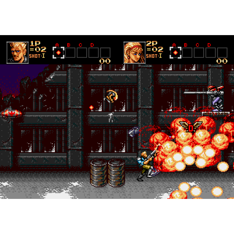 Sega contra hard corps управление